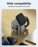 ACEFAST 6 in 1 Multifunction 15W Magnetic Wireless Charging Station For iPhone 16 15 GaN PD65W Charging Cube USB C Fast Charging