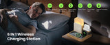 7-in-1 MagSafe Alarm Clock Charger-Wireless Station for iPhone 12-16/Samsung/Xiaomi/Huawei/Apple Watch/AirPods with Night Light