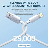 30W Fast Charging USB Cable For iPhone 14 13 12 11 Pro Max 8 7 6 Plus XS X XR Type C Data Line 2M Quick Charge Phone Accessories