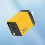 80W USB C Fast Charger with Retractable Type C Cable PD Charging for iPhone 17 16 15 Samsung Xiaomi iPad Phone Quick Charger