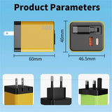 80W USB C Fast Charger with Retractable Type C Cable PD Charging for iPhone 17 16 15 Samsung Xiaomi iPad Phone Quick Charger