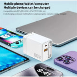 80W USB C Fast Charger with Retractable Type C Cable PD Charging for iPhone 17 16 15 Samsung Xiaomi iPad Phone Quick Charger